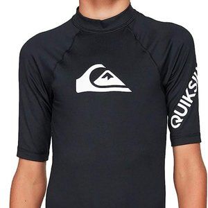 Quiksilver Boys' All Time Short Sleeve Youth Rashguard Surf Shirt